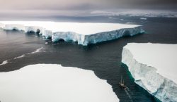 El iceberg más grande del mundo se desprendió y navega…